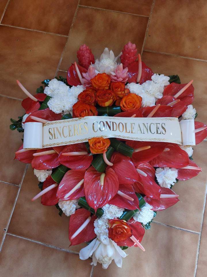 Service de vente de fleurs funéraire aux Abymes